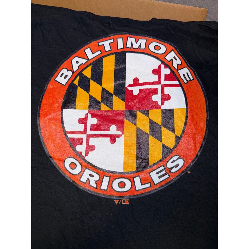 Fanatics, NWOT, Black Baltimore Orioles Men's T-Shirt, Size XL
